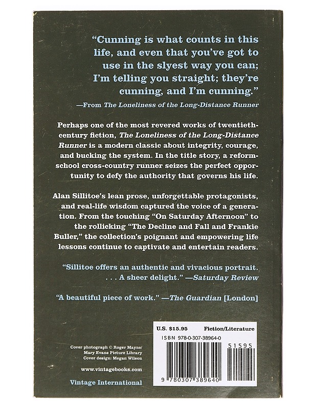 The loneliness of the long-distance runner - Alan Sillitoe - Romaanit ja novellit - 10105391993 - 1