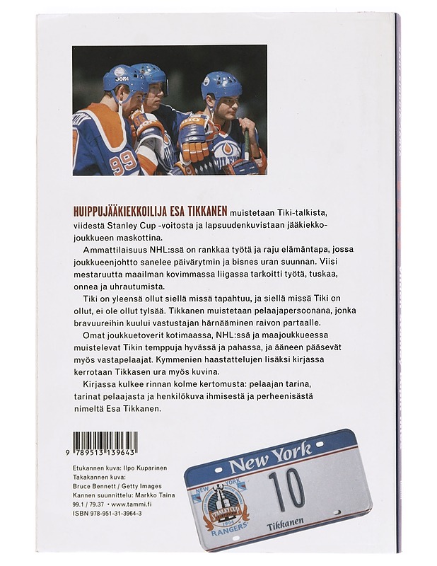 Tiki : viiden Stanley cupin mies - Sari Sirkiä-Jarva - Elämäkerrat ja muistelmat - 10105392077 - 1