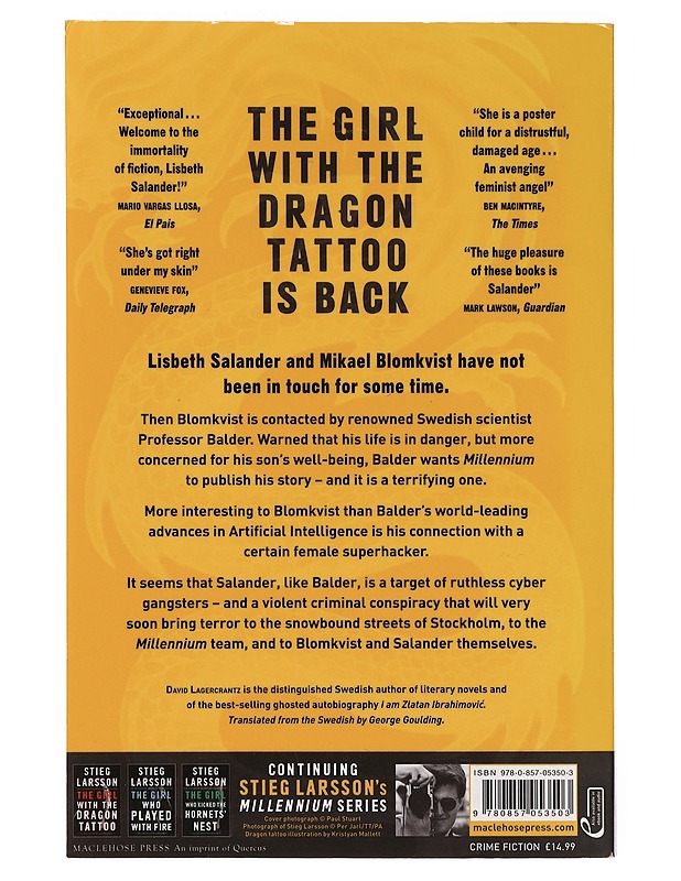 The Girl in the Spider's Web - Lagercrantz, David - Jännitys ja dekkarit - 10105392117 - 1