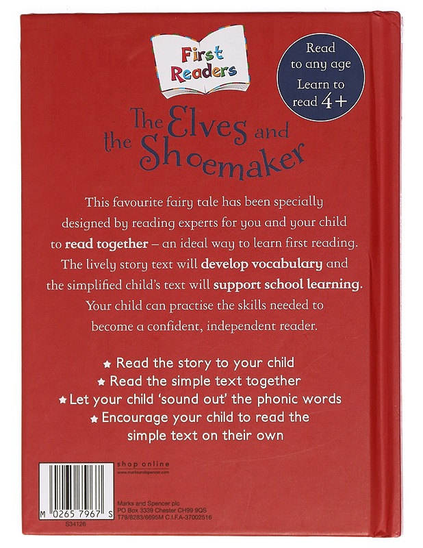 The Elves And The Shoemaker - Lastenkirjat - 10105392120 - 1