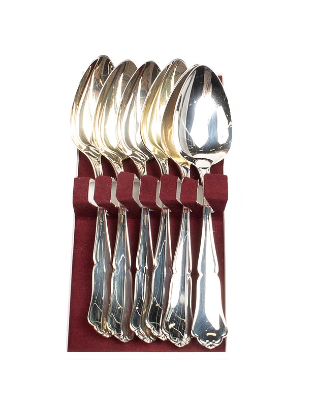 HANSA-SILVER Chippendale ruokalusikka, 6 kpl - Aterimet - 10105392129 - 0