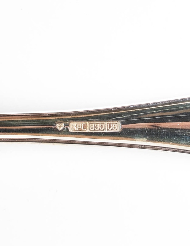 HANSA-SILVER Chippendale ruokalusikka, 6 kpl - Aterimet - 10105392129 - 3
