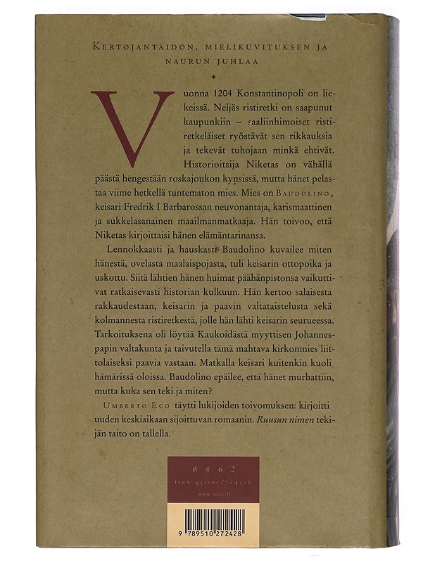 Baudolino - Eco, Umberto - Romaanit ja novellit - 10105392162 - 1