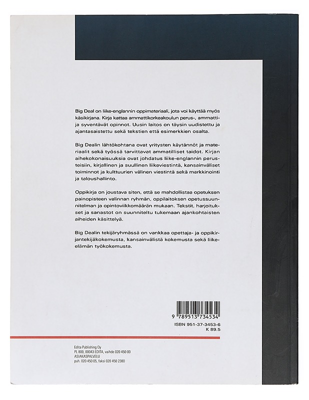 Big deal : the language of international business - Hannukainen, Arja - Tietokirjat ja oppaat - 10105392208 - 1