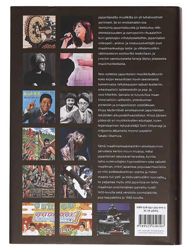 Japanilainen musiikki : taiko-rumpujen kuminasta J-poppiin - Lasse Lehtonen - Historiakirjat - 10105392207 - 1