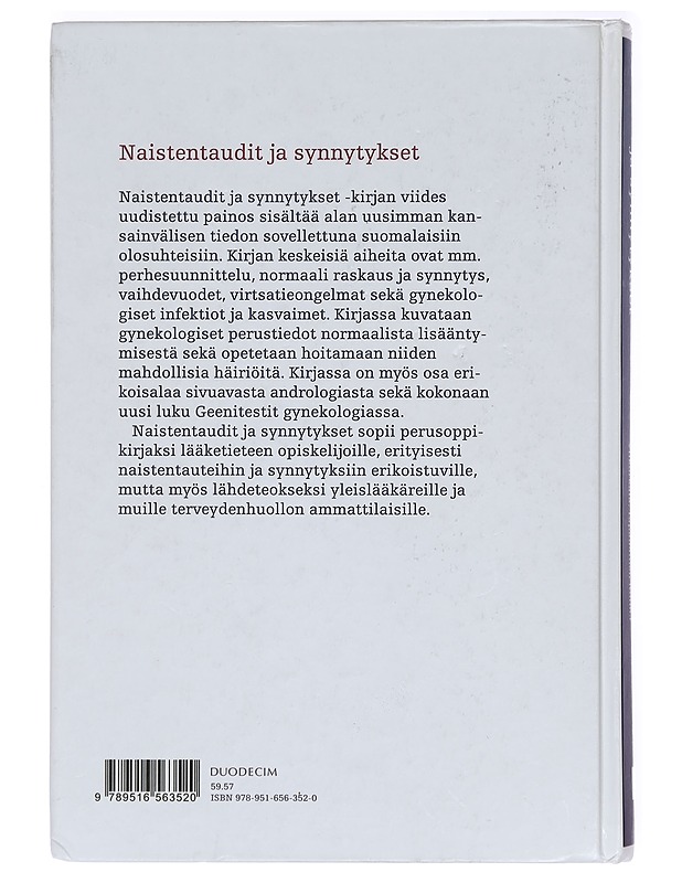 Naistentaudit ja synnytykset - Tapanainen, Juha - Tietokirjat ja oppaat - 10105392274 - 1