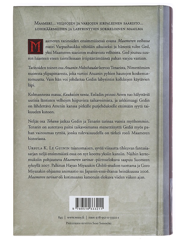 Maameren tarinat 1-4 - Le Guin, Ursula K. - Fantasia- ja scifi - 10105392348 - 1