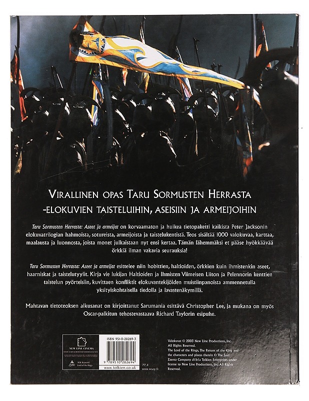 Taru sormusten herrasta : aseet ja armeijat : Keski-Maan sodankäynti kuvin ja sanoin - Smith, Chris - Musiikki- ja elokuvakirjat - 10105392352 - 1