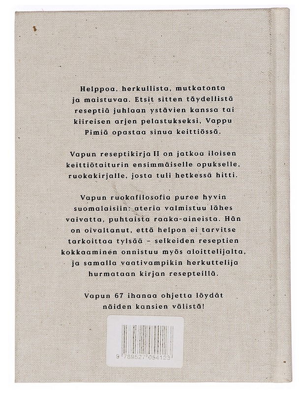 Vapun reseptikirja. II - Pimiä, Vappu - Ruokakirjat - 10105392390 - 1