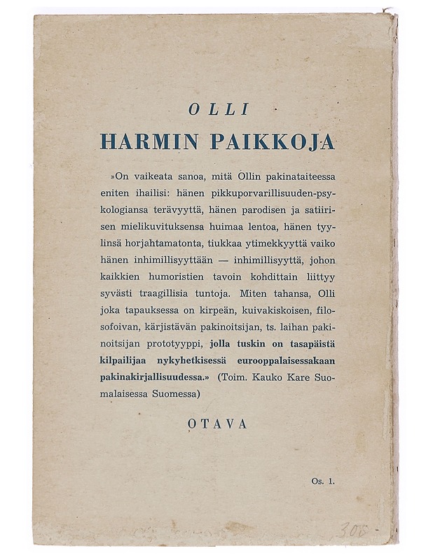  Harmin Paikkoja - Olli - Kaunokirjallisuus - 10105392482 - 1