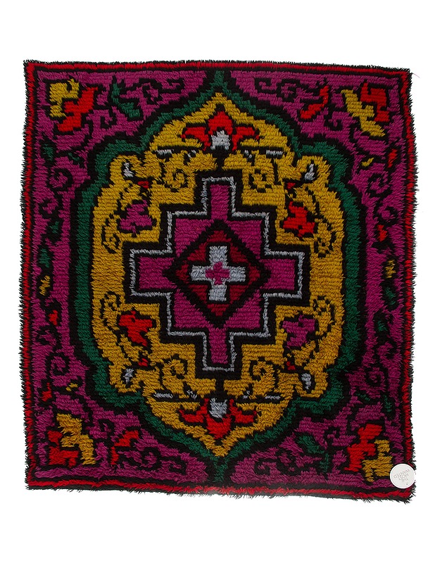 Värikäs ryijy, 127 x 145 cm - The Most Wanted sisustus ja huonekalut - 10105392547 - 0