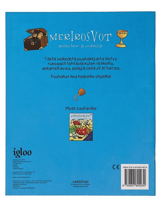 Merirosvot: Hauska tarra- ja puuhakirja - Lastenkirjat - 10105392703 - 1