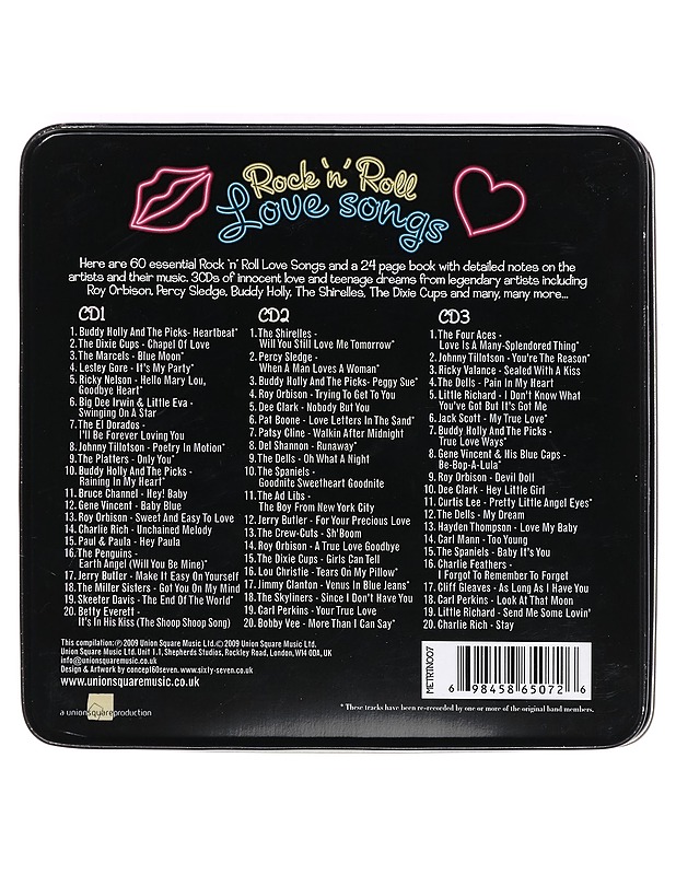 Rock 'n' Roll Love Songs - CD - CD-levyt - 10105392718 - 2