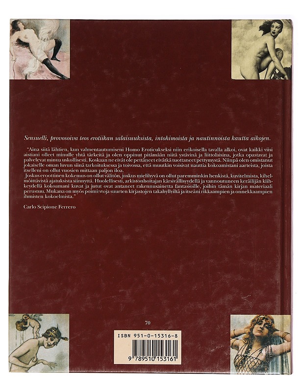 Eros - rakkauden kuvat - Ferrero, Carlo Scipione (K-18) - Taide- ja kulttuurikirjat - 10105392799 - 1