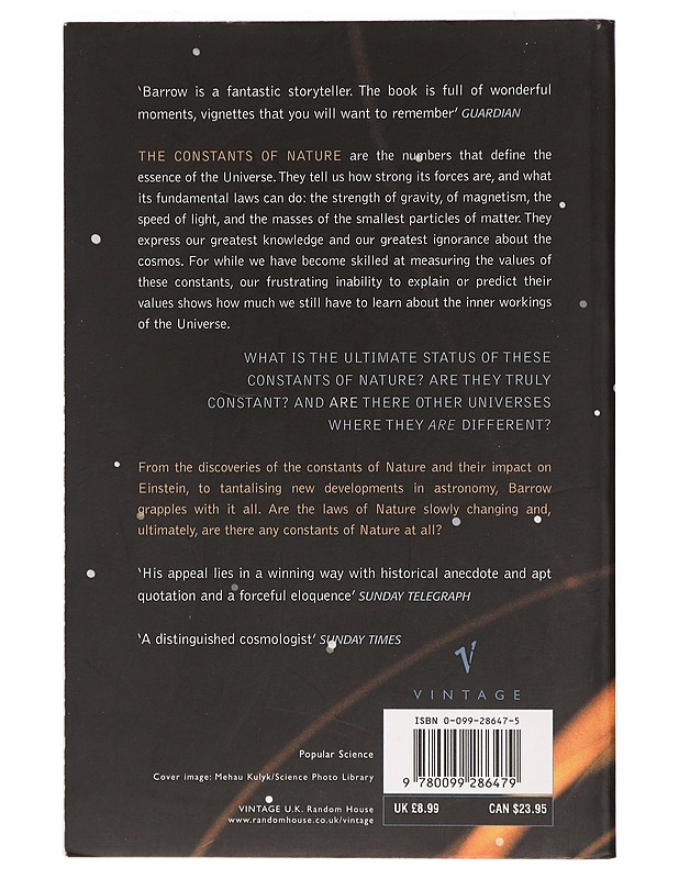 Constants Of Nature - John D. Barrow - Romaanit ja novellit - 10105392809 - 1