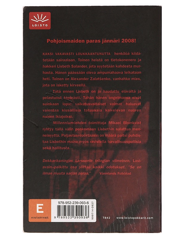 Pilvilinna joka romahti - Larsson, Stieg - Jännitys ja dekkarit - 10105392820 - 1