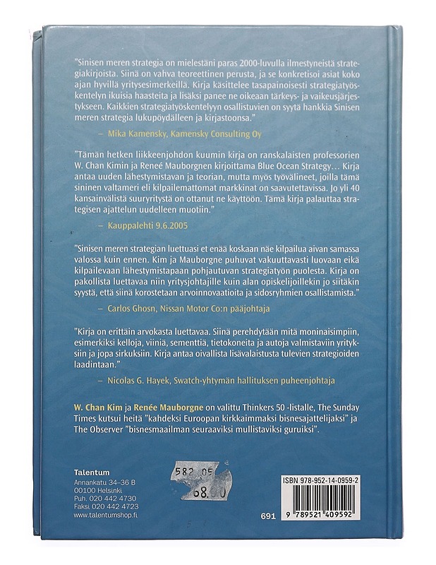 Sinisen meren strategia - Kim, W. Chan - Historiakirjat - 10105392830 - 1
