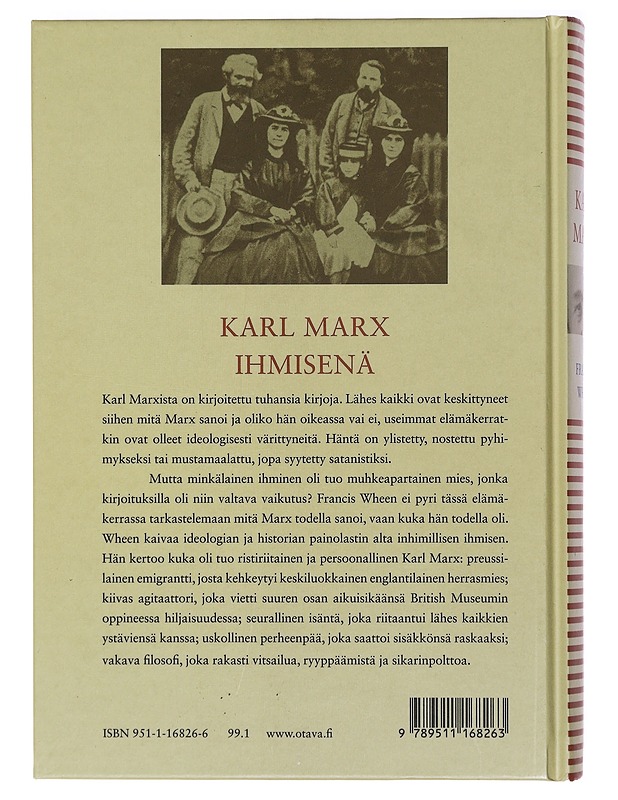 Karl Marx - Wheen, Francis - Elämäkerrat ja muistelmat - 10105392873 - 1