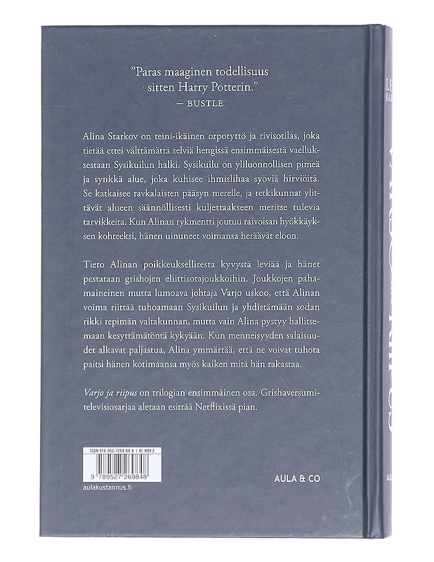 Varjo ja riipus - Bardugo, Leigh - Fantasia- ja scifi - 10105392879 - 1