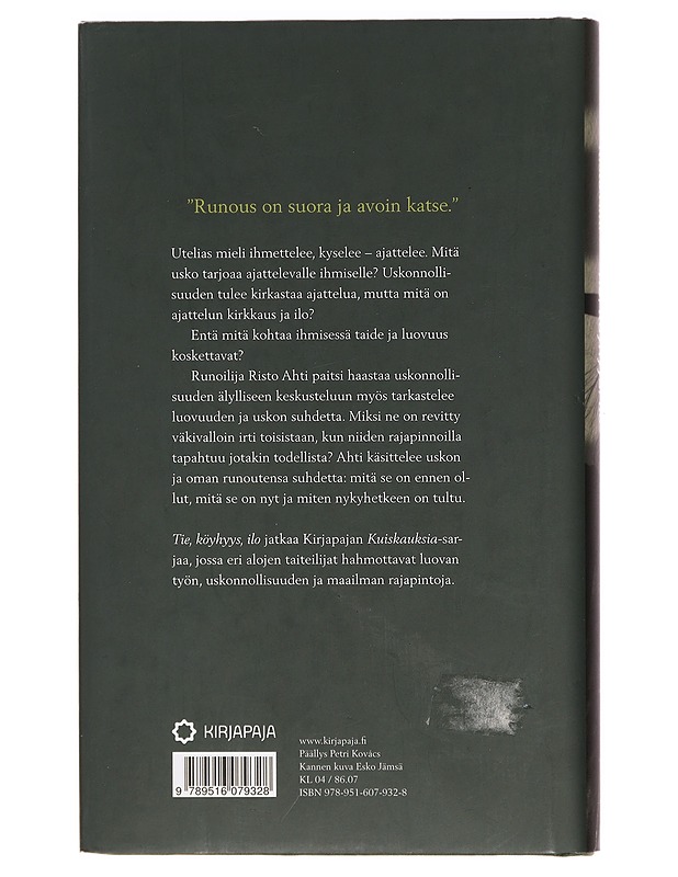 Tie, köyhyys, ilo - Risto Ahti - Runot ja näytelmät - 10105392916 - 1