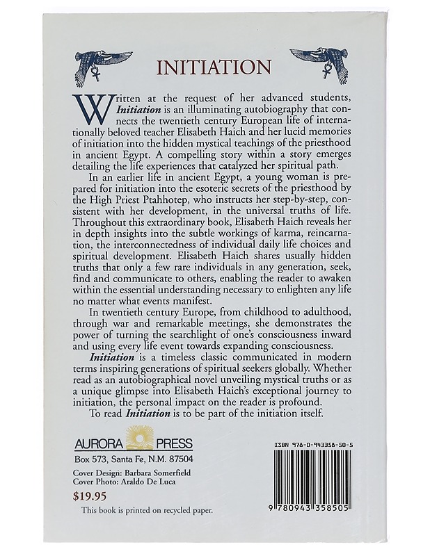 Initiation - Elisabeth Haich - Elämäkerrat ja muistelmat - 10105392926 - 1