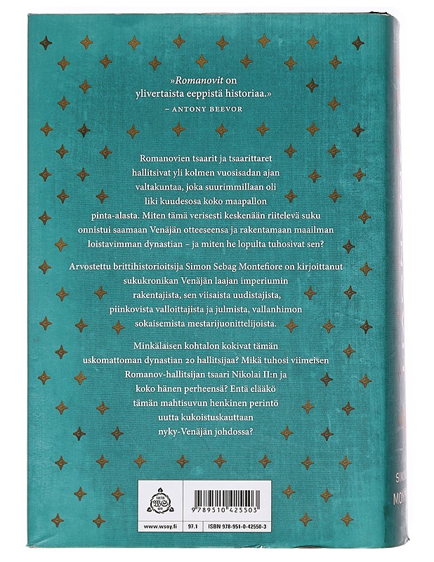 Romanovit : 1613-1918 - Sebag Montefiore, Simon - Elämäkerrat ja muistelmat - 10105392958 - 1