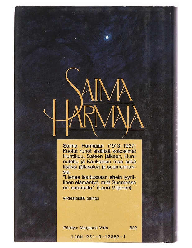 Kootut runot - Saima Harmaja - Runot ja näytelmät - 10105392970 - 1