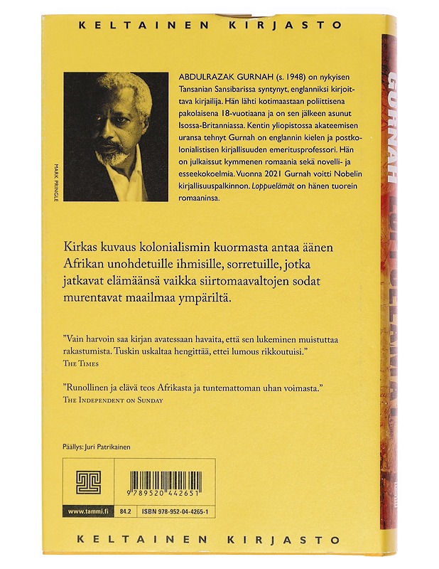 Loppuelämät - Gurnah, Abdulrazak - Romaanit ja novellit - 10105392995 - 1