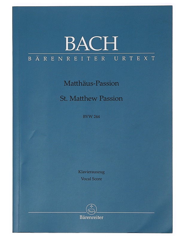 Bach: Matthäus-Passion / St. Matthews Passion BWV 244 - Musiikki- ja elokuvakirjat - 10105393079 - 0