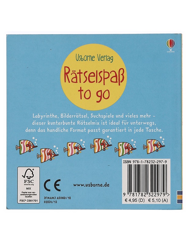 Rätselspaß to go - Alex Firth & Sarah Courtauld - Lastenkirjat - 10105393093 - 1
