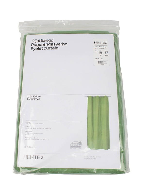 HEMTEX rengasverho, 120 x 300 cm - Verhot ja kapat - 10105393105 - 1