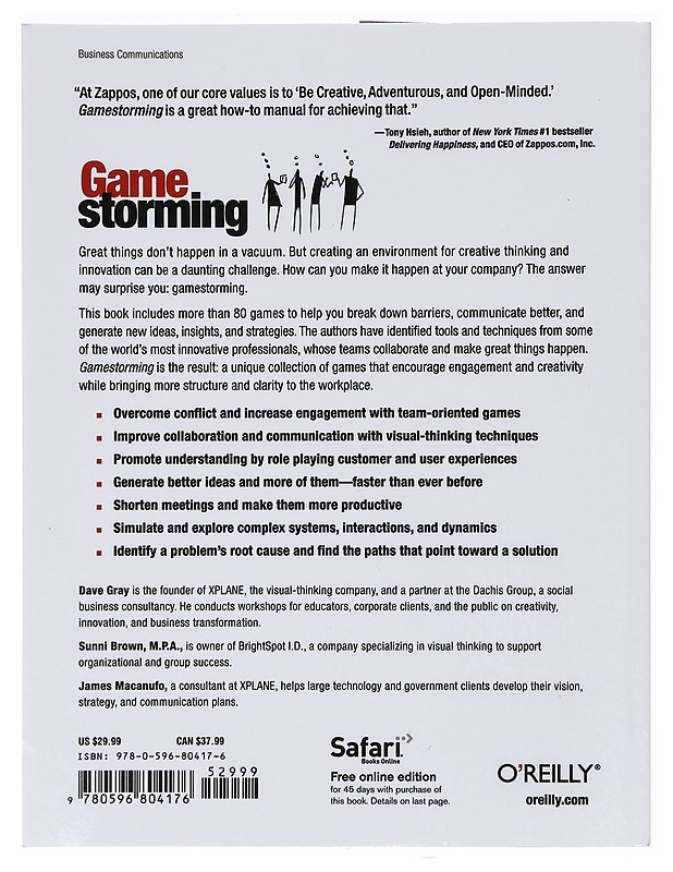 Gamestorming : a playbook for innovators, rulebreakers, and changemakers - Gray, Dave - Tietokirjat ja oppaat - 10105393111 - 1