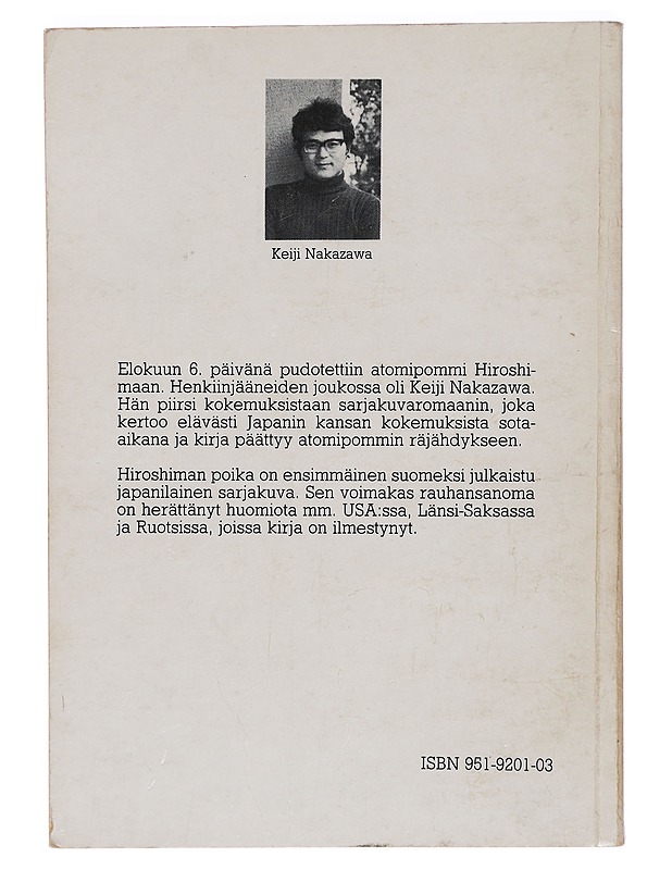 Hiroshiman poika - Nakazawa, Keiji - Sarjakuvat - 10105393118 - 1
