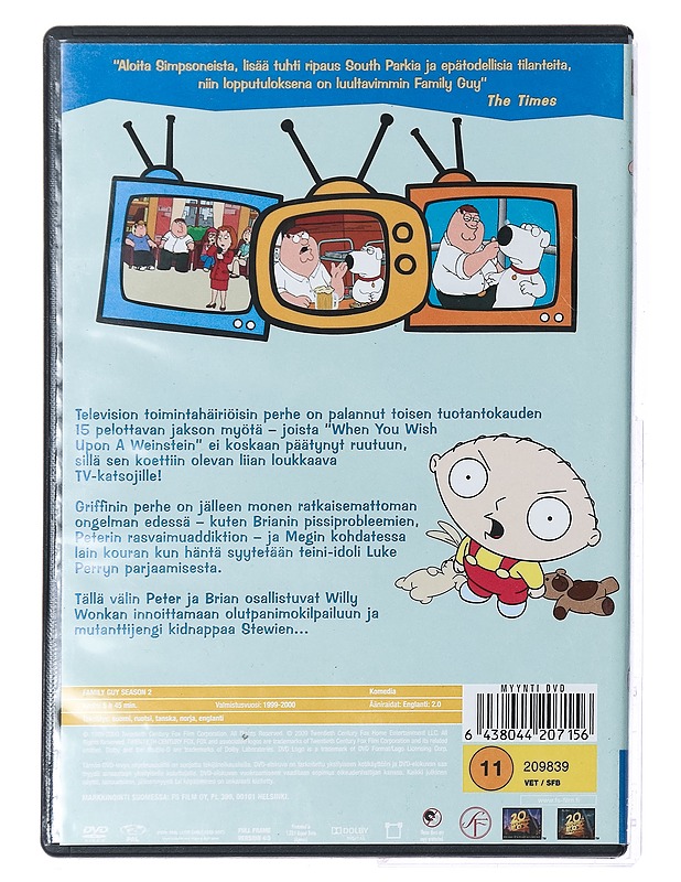 Family Guy: 2. Tuotantokausi - DVD - DVD-elokuvat - 10105393145 - 1