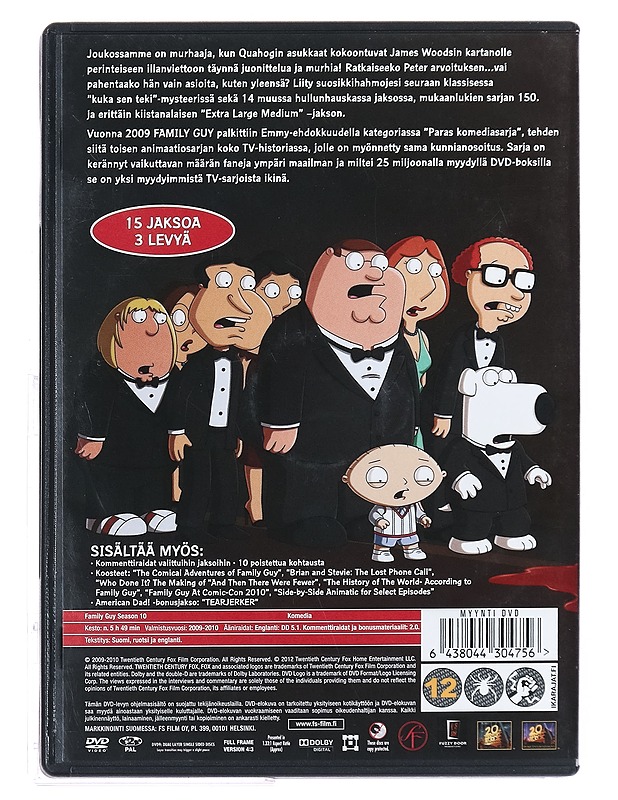 Family Guy 10. tuotantokausi - DVD - DVD-elokuvat - 10105393152 - 1