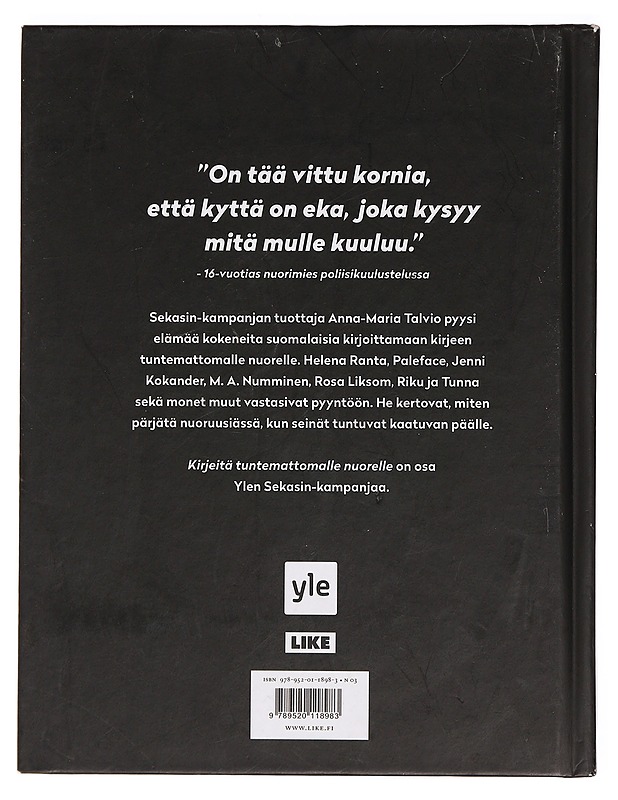 Kirjeitä tuntemattomalle nuorelle - Valle, Áilu - Romaanit ja novellit - 10105393151 - 1