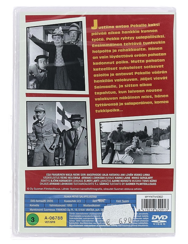 Pekka Ja Pätkä Salapoliiseina - DVD - DVD-elokuvat - 10105393158 - 1