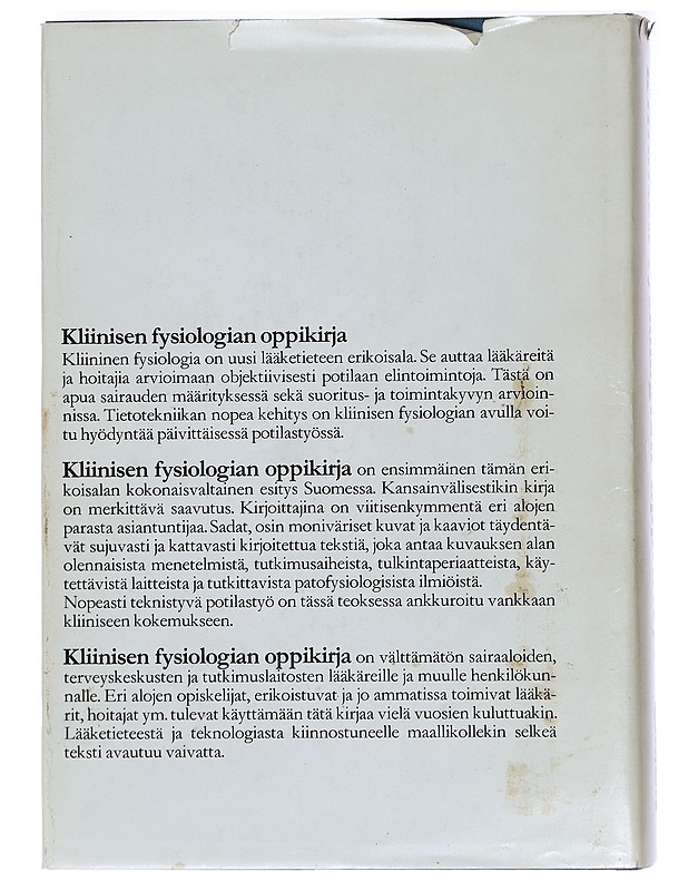 Kliinisen fysiologian oppikirja - Karvonen, Juha - Tietokirjat ja oppaat - 10105393193 - 1