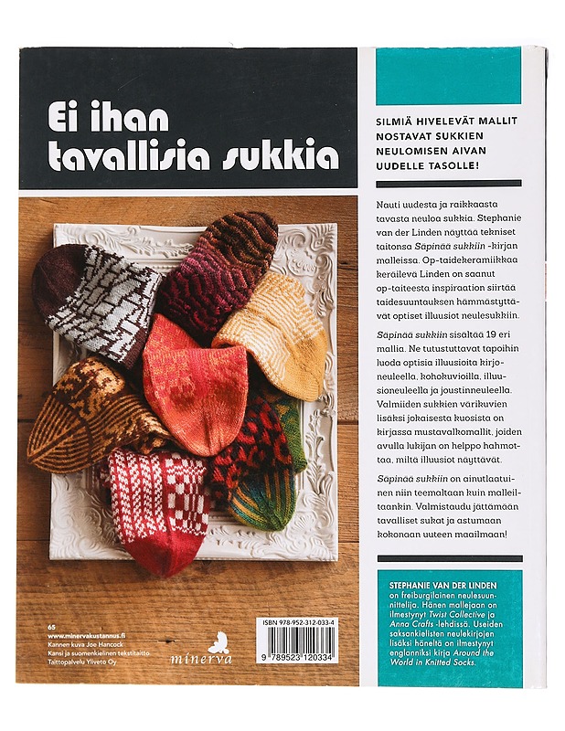 Säpinää sukkiin : ainutlaatuiset kolmiulotteiset kuviot - Linden, Stephanie van der - Tietokirjat ja oppaat - 10105393195 - 1