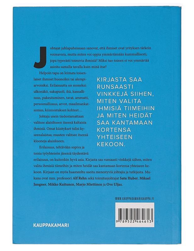 Erilaisten ihmisten johtaminen - Marjatta Jabe - Tietokirjat ja oppaat - 10105393198 - 1