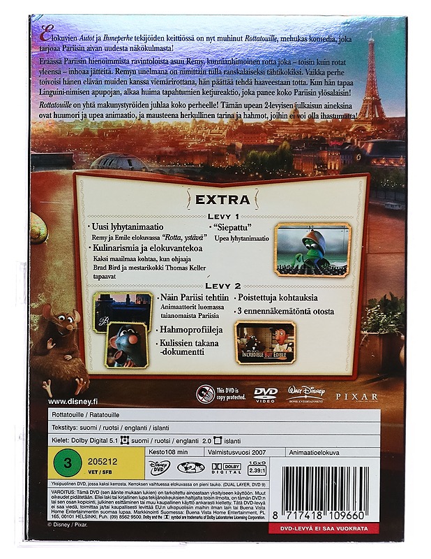 Rottatouille - DVD - DVD-elokuvat - 10105393287 - 1