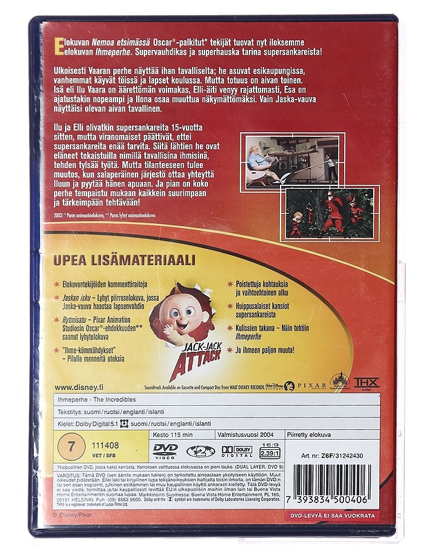 Ihmeperhe - DVD - DVD-elokuvat - 10105393308 - 1