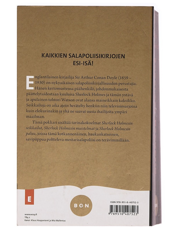 Sherlock Holmesin seikkailut - Doyle, Arthur Conan - Jännitys ja dekkarit - 10105393312 - 1