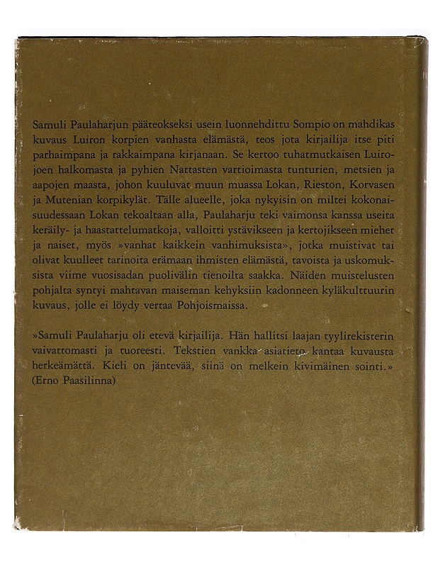 Sompio - Paulaharju, Samuli - Tietokirjat ja oppaat - 10105393355 - 1