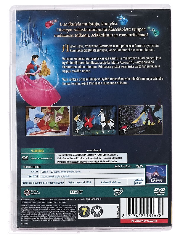 Prinsessa Ruusunen - DVD - DVD-elokuvat - 10105393404 - 1
