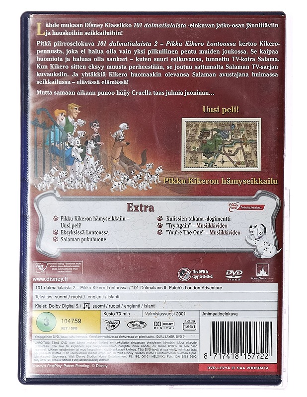101 dalmatialaista II: Pikku Kikero Lontoossa - DVD - DVD-elokuvat - 10105393446 - 1