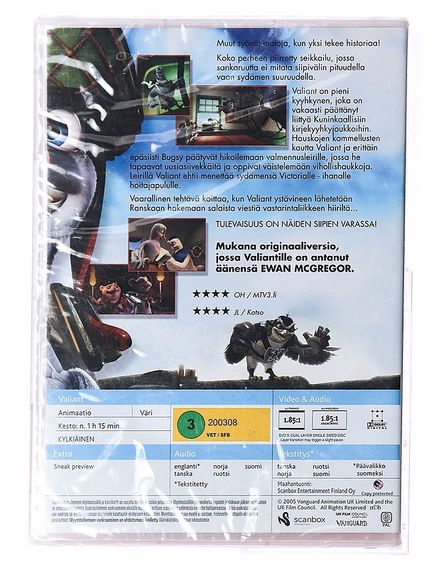 Valiant - DVD - DVD-elokuvat - 10105393453 - 1