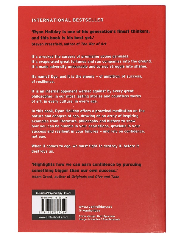 Ego is the enemy - Ryan Holiday - Tietokirjat ja oppaat - 10105393473 - 1