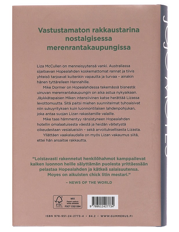 Hopealahti - Moyes, Jojo - Romaanit ja novellit - 10105393516 - 1