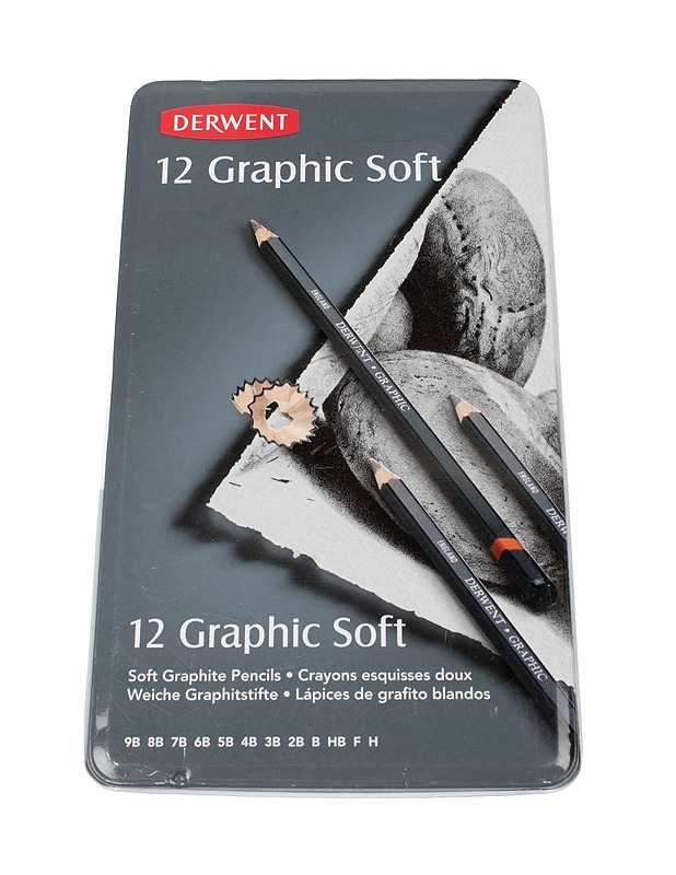 DERWENT Graphic Soft puukynät, 12 kpl - Askartelu - 10105393534 - 0